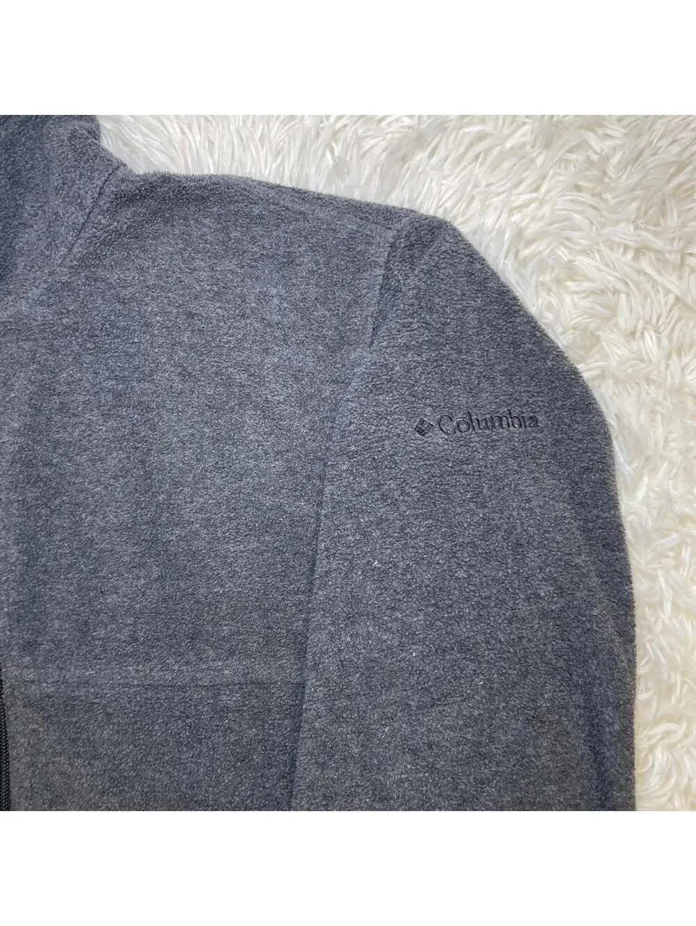 Columbia Sportswear Men's Sz M Jacket Zip Up Fleece Gray